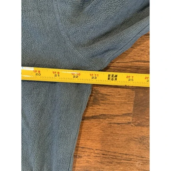 The North Face Fleece Pullover Mens Green XL 1/4 Zip Long Sleeves Hiking Base - Picture 4 of 8